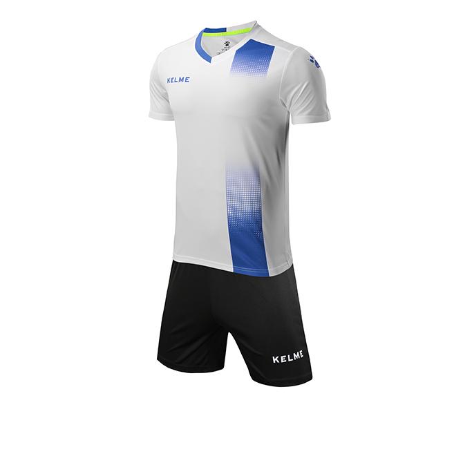 Комплект футбольной формы Kelme Alicante к/р XS Белый/Синий