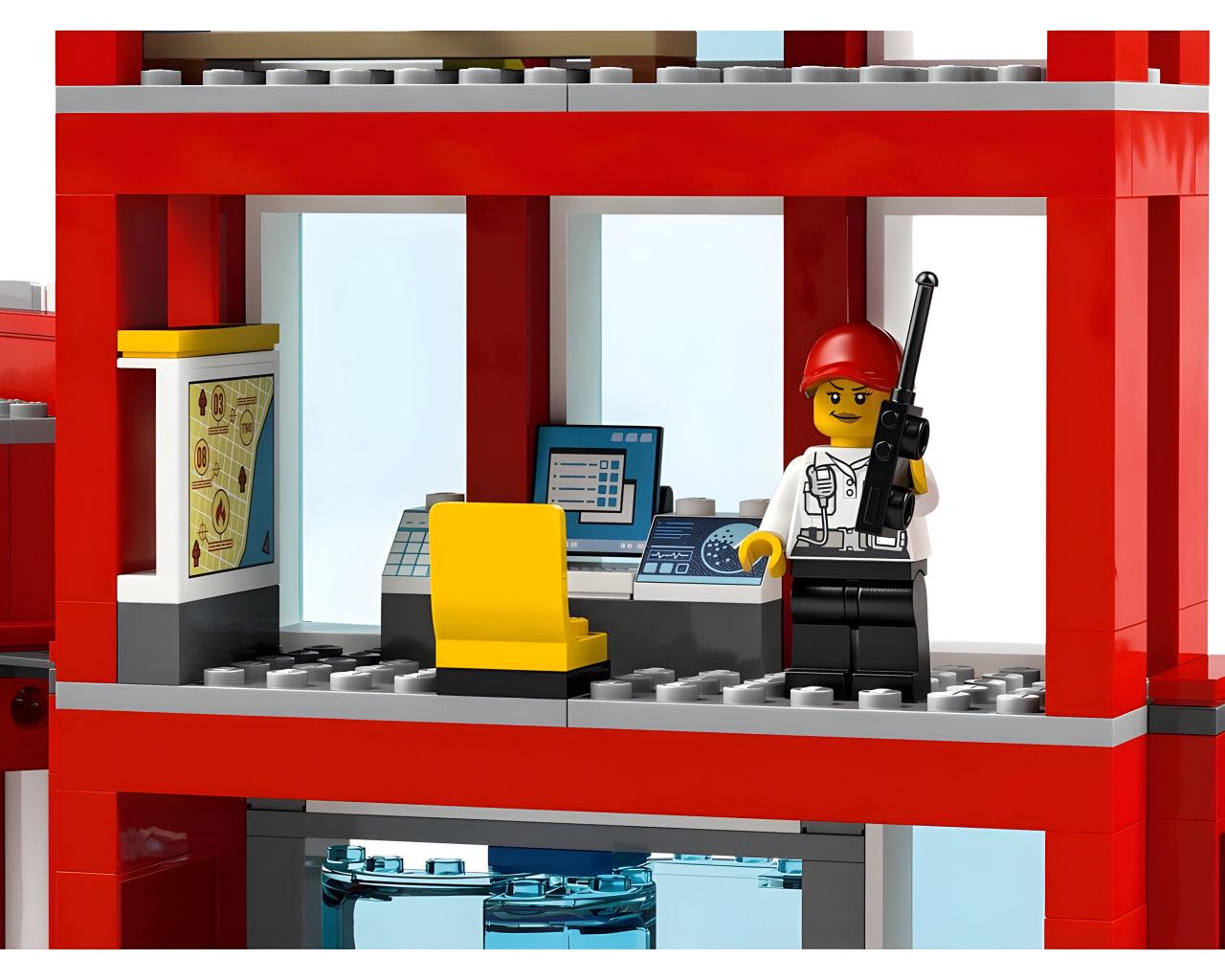 Конструктор City Пожежна станція 908 деталей (2E10604) - фото 8 Конструктор City Пожежна станція 908 деталей (2E10604) - фото 8