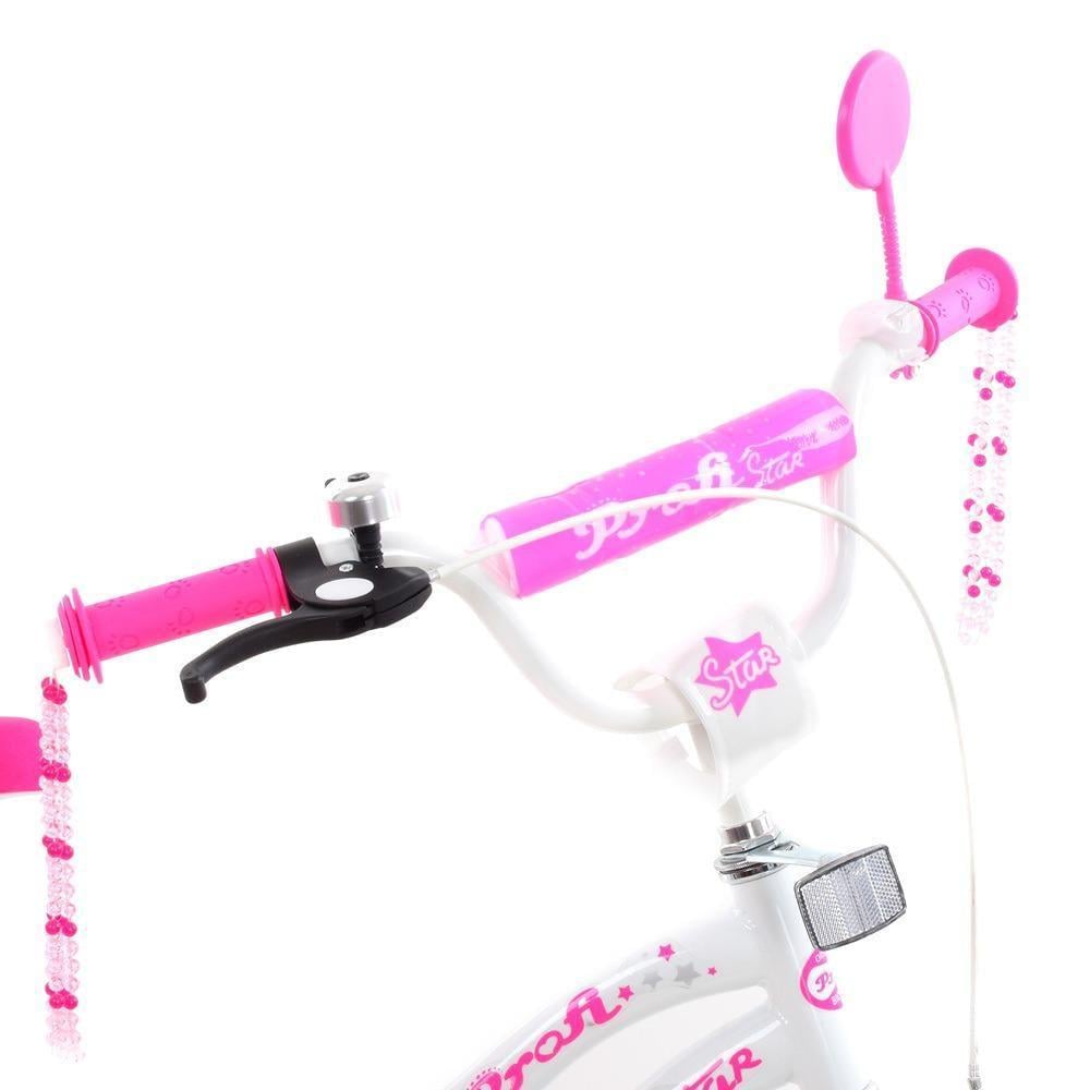 Велосипед для дівчинки PROF1 Star 20" з багажником Малиновий - фото 4 Велосипед для дівчинки PROF1 Star 20" з багажником Малиновий - фото 4