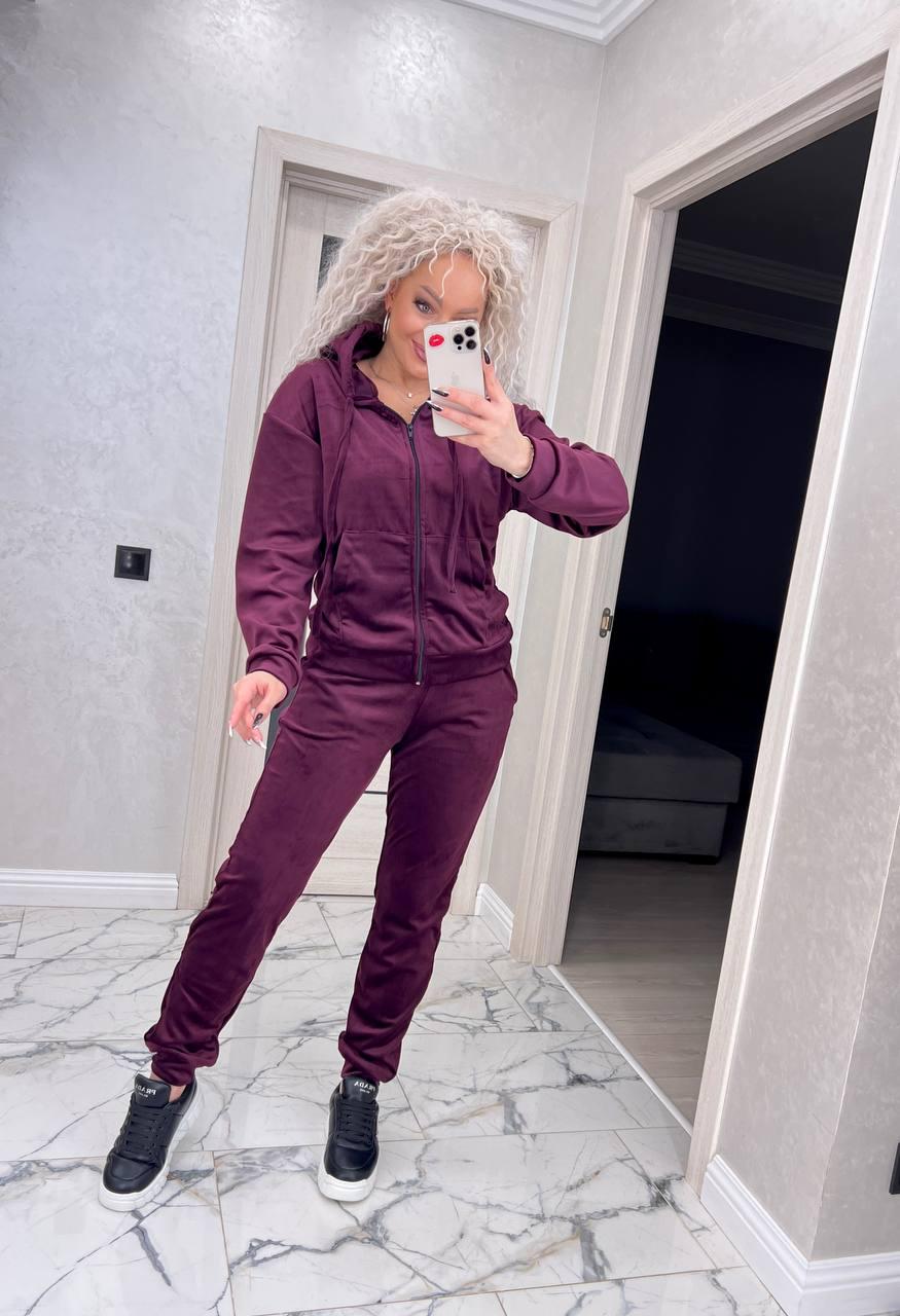 Костюм женский Delux L Бордовый (2818) - фото 5