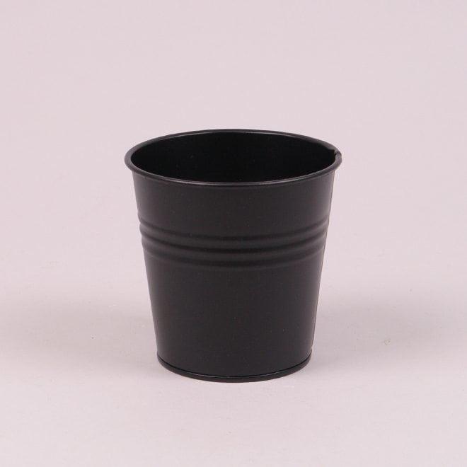 Кашпо металлическое Flora d 9,5 см 38821 Черный (DR013580)