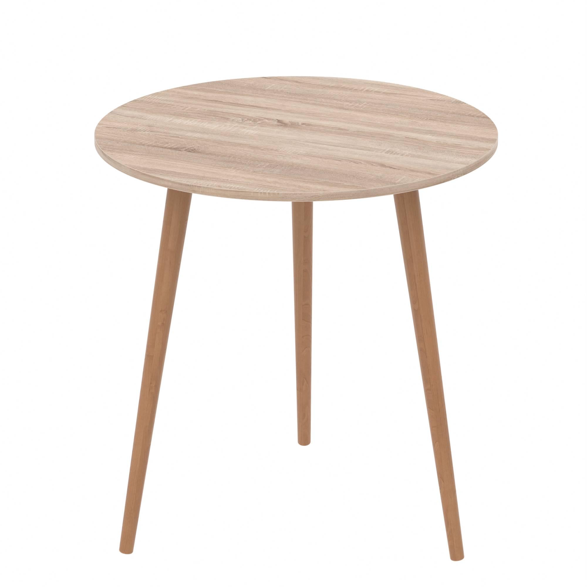 Стіл круглий Неман СЕТ-3 Дуб сонома/Вільха (552902)