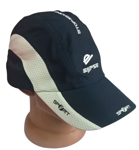 Бейсболка мужская Ellipse 622/3/1DBW из плащевой ткани 56 см Темно-синий/Белый