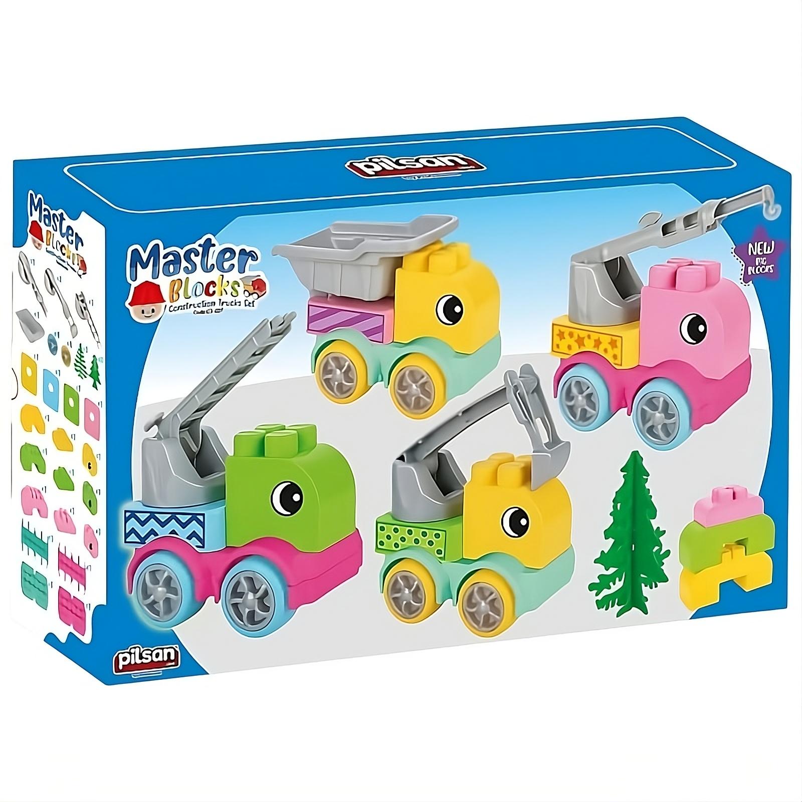 Конструктор дитячий Pilsan Машинки 03-609 (29195187) - фото 2 Конструктор дитячий Pilsan Машинки 03-609 (29195187) - фото 2