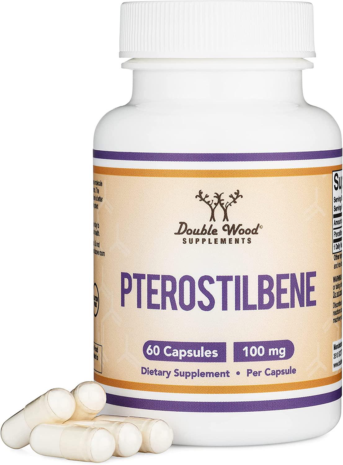 Птеростильбен Double Wood Pterostilbene 100 mg 60 caps