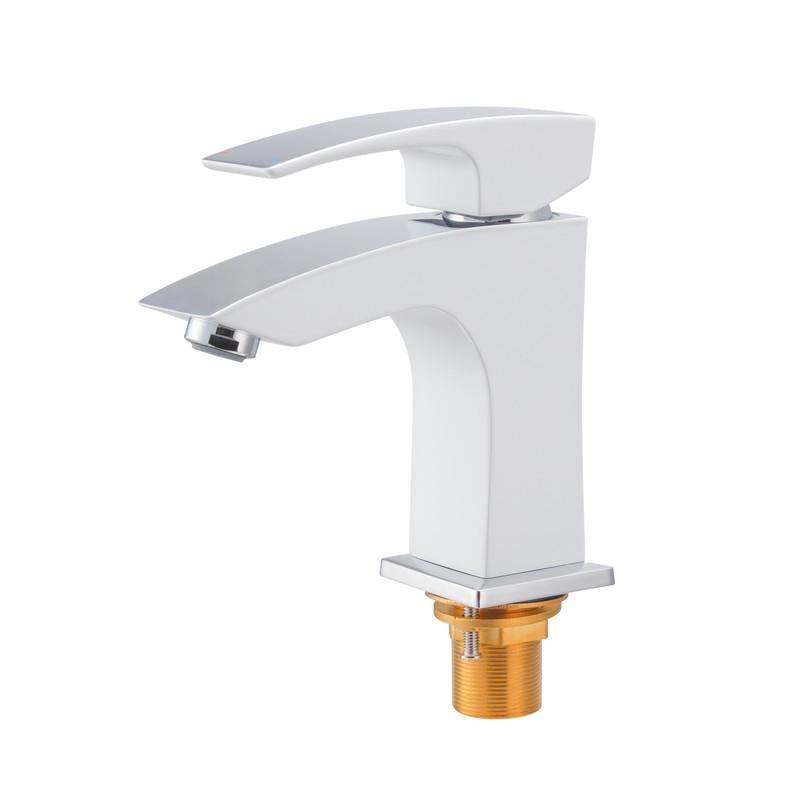 Змішувач для умивальника KOER KB-10007-04 Chrome/White (KR5149)