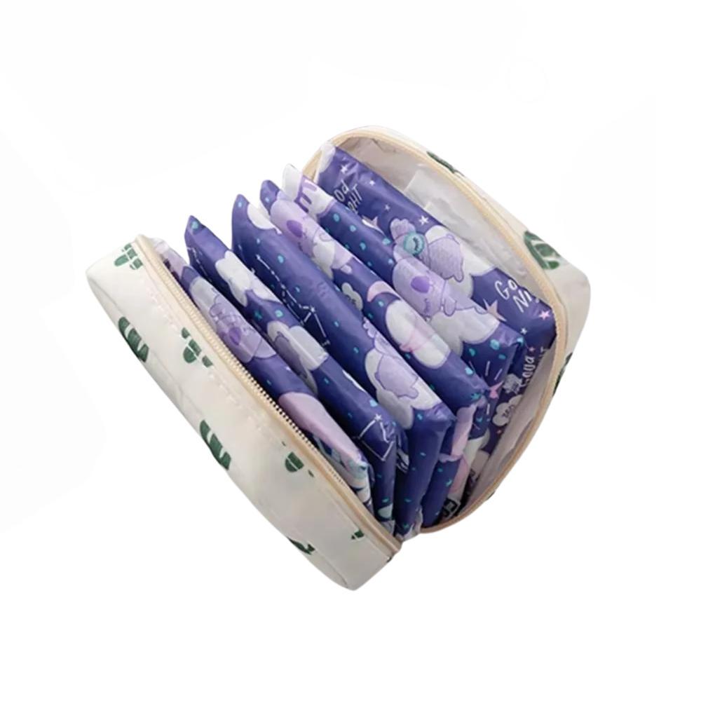 Косметичка-органайзер для прокладок на молнии с внутренним отделением 12х12 см Белый (D-0094) - фото 3 Косметичка-органайзер для прокладок на молнии с внутренним отделением 12х12 см Белый (D-0094) - фото 3