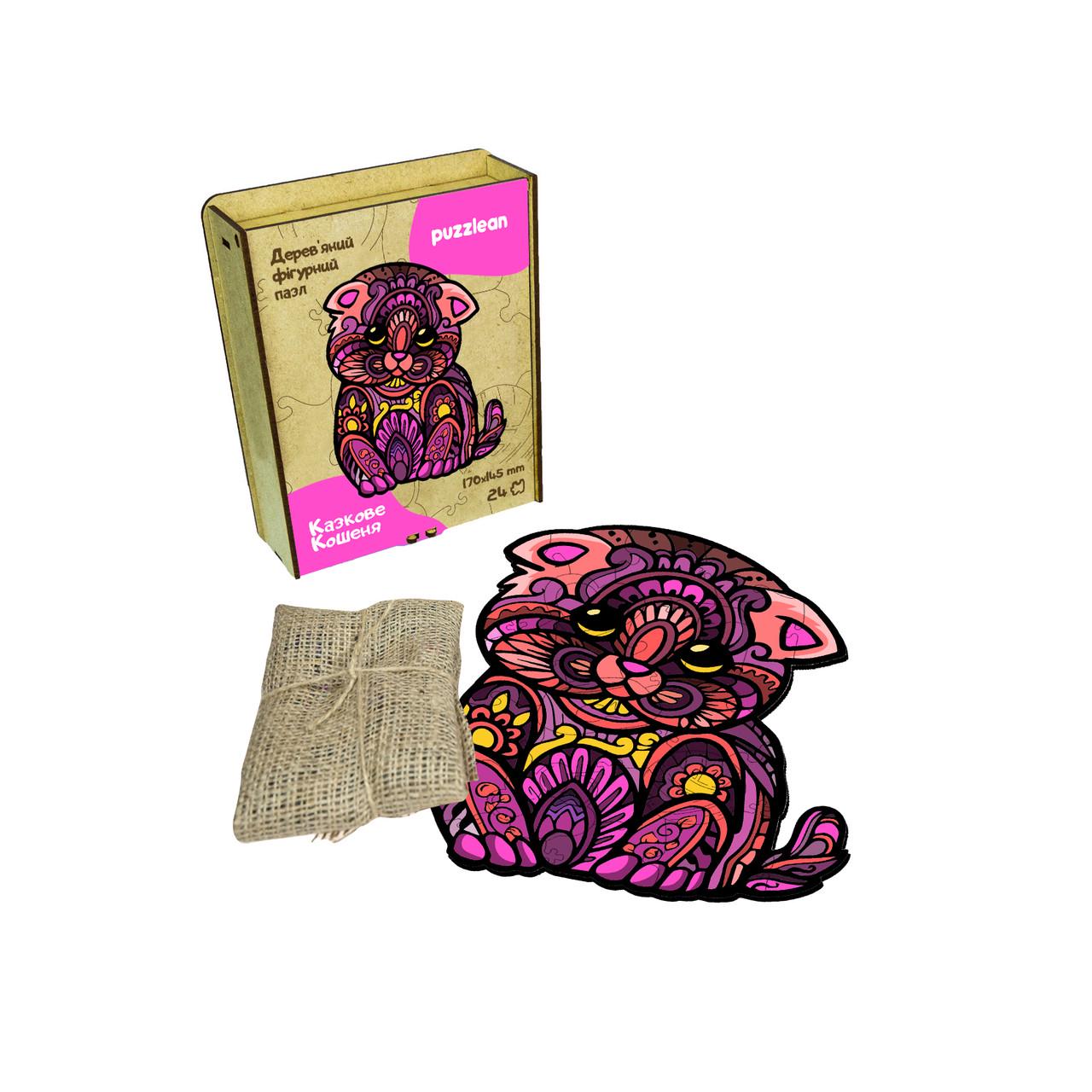 Пазл деревянный Сказочный котенок А4 (698) - фото 3 Пазл деревянный Сказочный котенок А4 (698) - фото 3