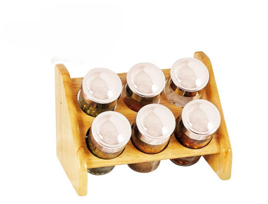 Набір для спецій на дерев'яній підставці (234567712_602)