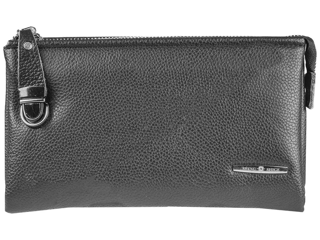 Клатч Kaiduch унісекс чоловічий/жіночий Чорний (MCN-61023-BLACK)