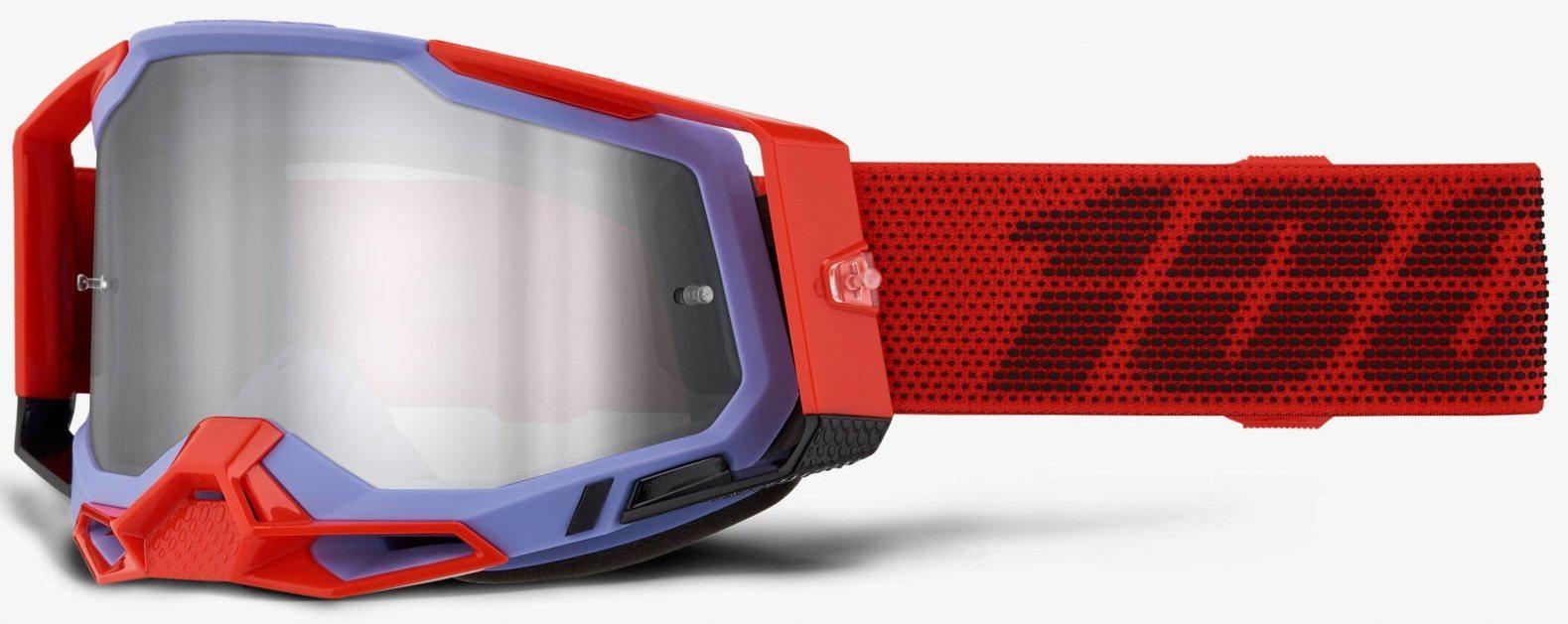 Мотоокуляри 100% RACECRAFT 2 Goggle Cleat/Mirror Silver Lens (34579)