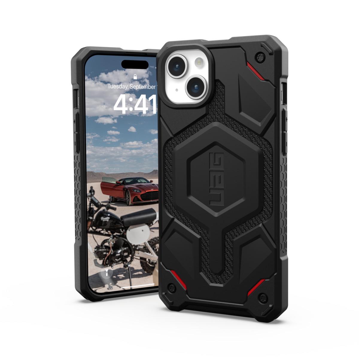 Чохол накладка для телефону UAG Monarch Pro Magsafe Apple iPhone 15 Plus Kevlar Black - фото 2