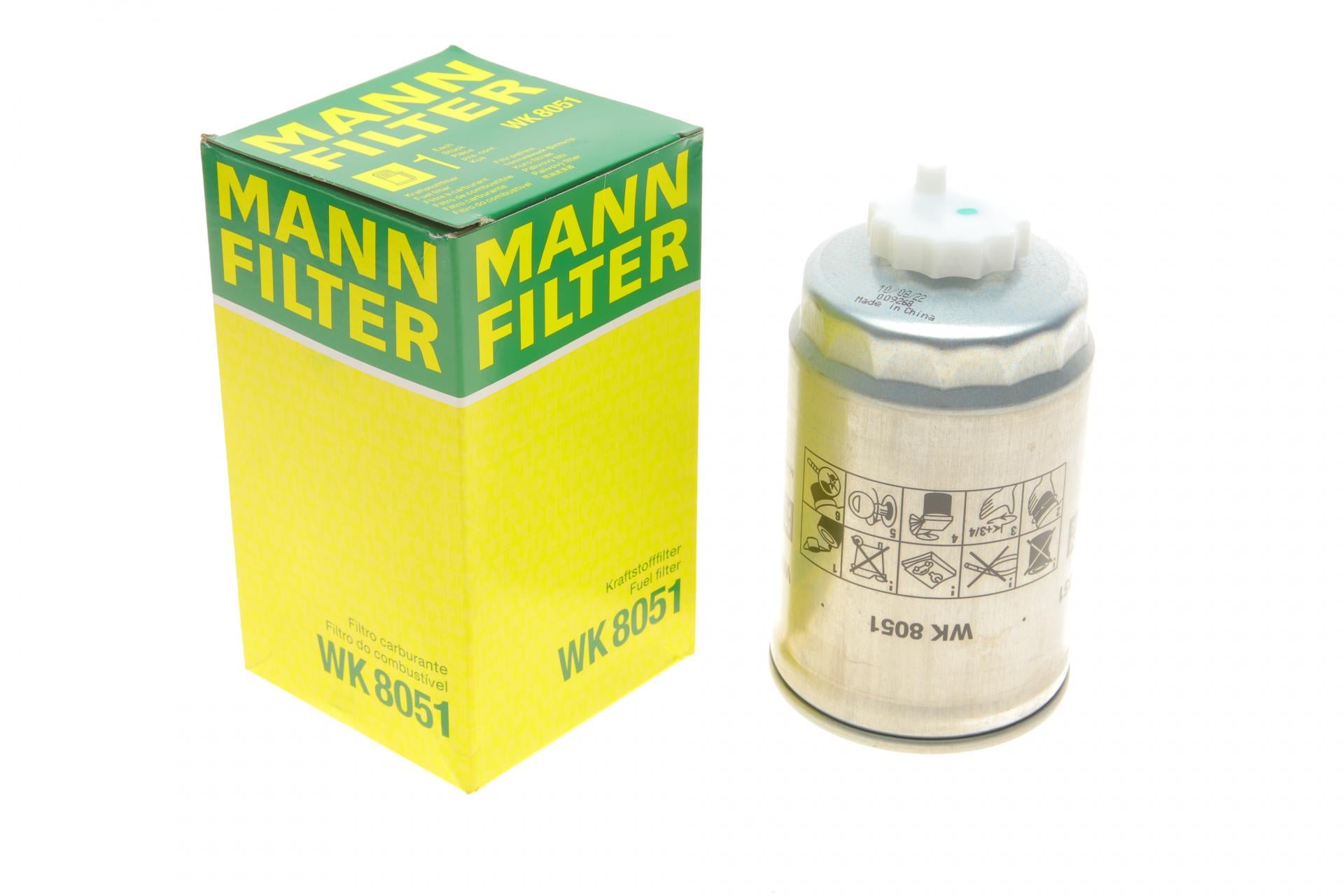 Фильтр топливный Mann-Filter для Dodge Caliber/Jeep Compass/Patriot 2,2CRD/Fiat Freemont 2,0 Multijet 10- (WK 8051)