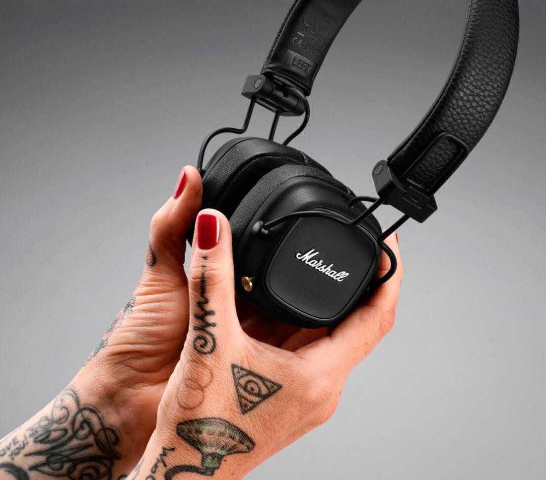 Наушники Marshall Major 4 IV Black с беспроводной зарядкой (2152240991) - фото 6 Наушники Marshall Major 4 IV Black с беспроводной зарядкой (2152240991) - фото 6