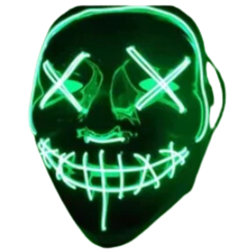 Маска світлодіодна неонова LED на Хелловін