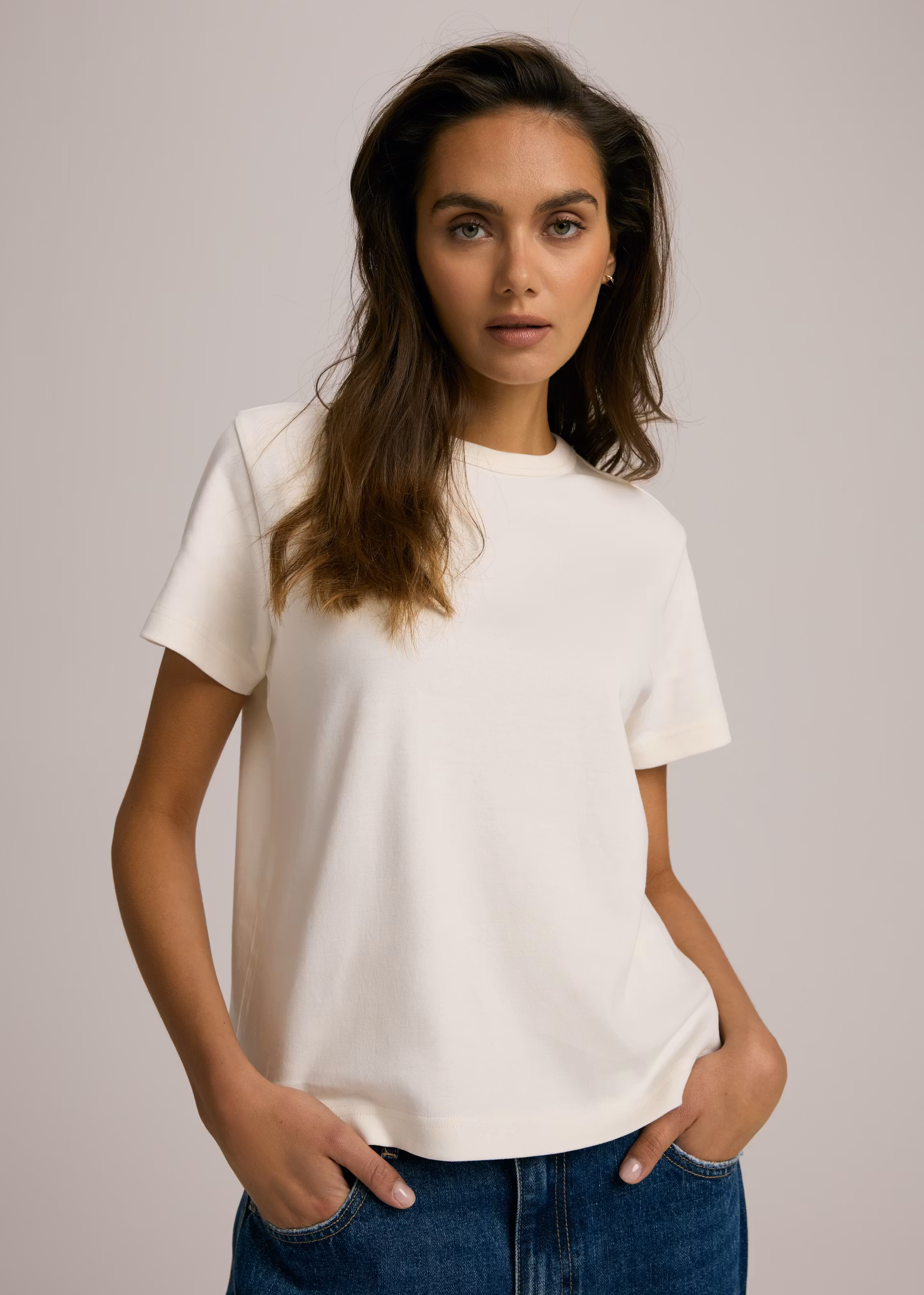 Футболка женская Diverse CARMICO из плотного хлопка XL Кремовый (5905384172464) Футболка женская Diverse CARMICO из плотного хлопка XL Кремовый (5905384172464)