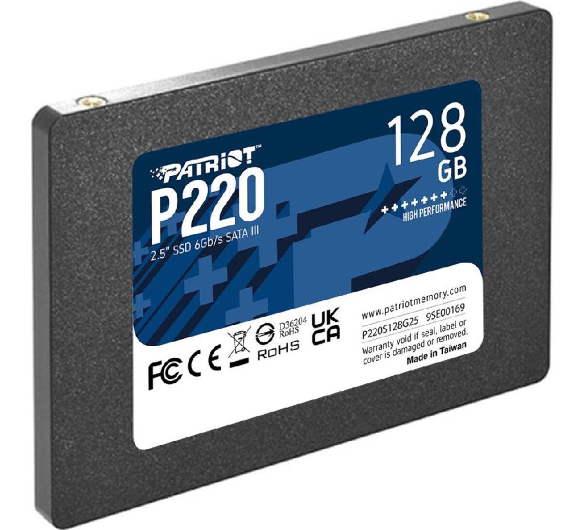 SSD-диск Patriot P220 SATAIII TLCP220S128G25 128 Gb 2,5" (564114) - фото 3