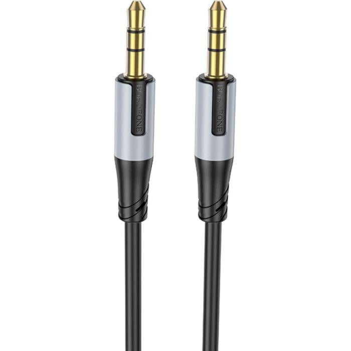 Аудіо-кабель Borofone BL19 Creator AUX 3,5 мм Audio cable 1 м Black (611546) - фото 2 Аудіо-кабель Borofone BL19 Creator AUX 3,5 мм Audio cable 1 м Black (611546) - фото 2