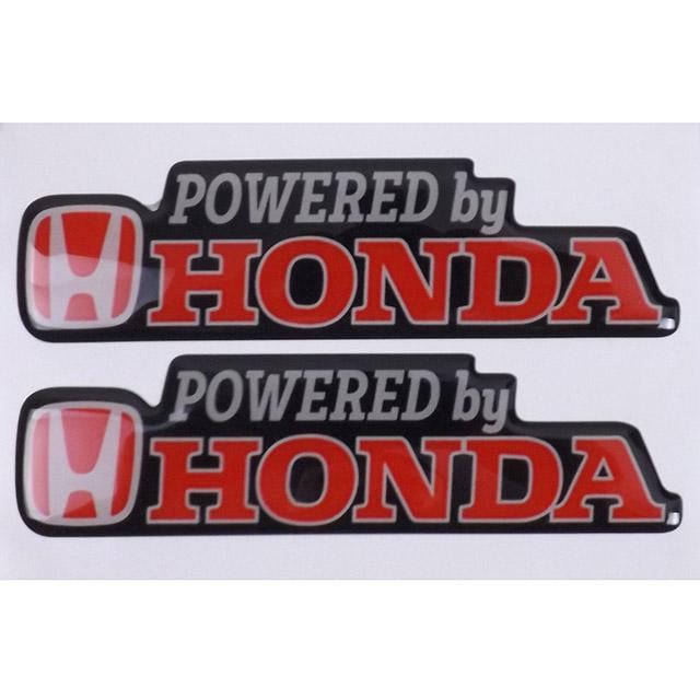 Наліпка силіконова Powered by Honda 3,5х13 см 2 шт. (452175)