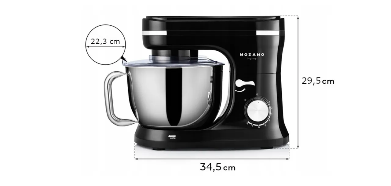 Тістоміс Mozano Kitchen Machine 1700 Вт 4,5 л - фото 7