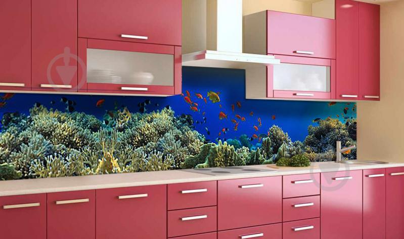 Наклейка виниловая кухонный фартук Zatarga "Подводный мир" 600х2500 мм Наклейка виниловая кухонный фартук Zatarga "Подводный мир" 600х2500 мм