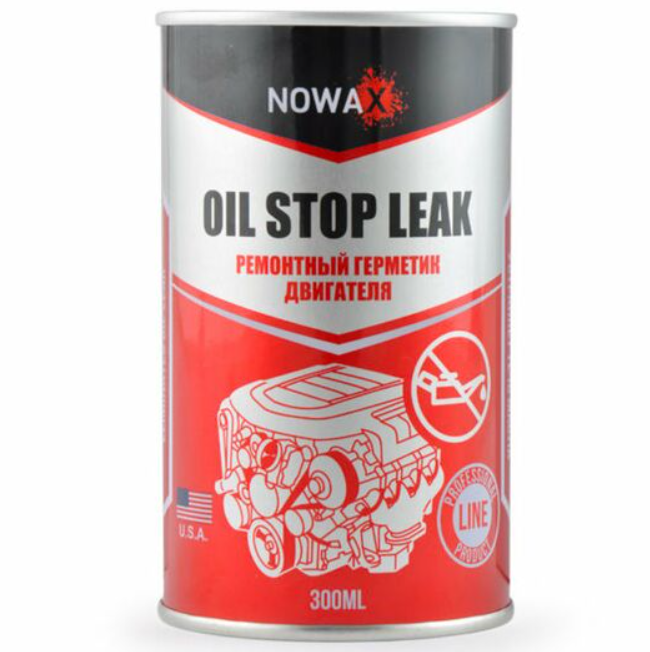 Герметик двигателя ремонтный NOWAX Oil Stop Leak 300 мл (X-807)