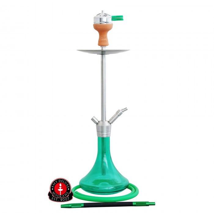 Кальян AMY Deluxe SS 09 Plus Stick steel на 1 персону 82 см Зеленый (641105195)