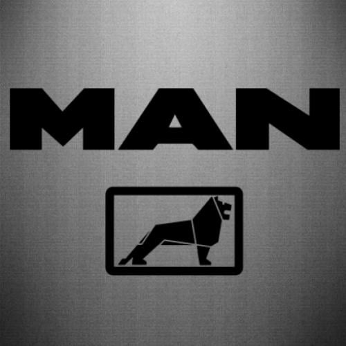 Наклейка MAN 40х22,7 см Черный (22765919)