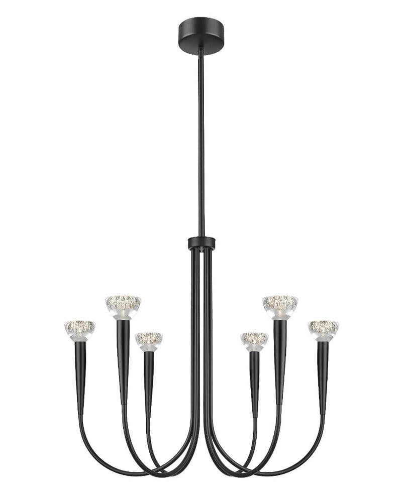 Люстра Zuma Line P0603-06F-P7B1 Boston LED 6x5W 3000K 3300Lm IP20 Черный (36025997) Люстра Zuma Line P0603-06F-P7B1 Boston LED 6x5W 3000K 3300Lm IP20 Черный (36025997)