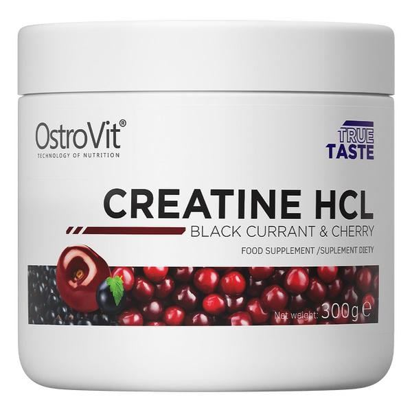 Креатин комплекс OstroVit Creatine HCL 300 g /60 servings/ Black Currant Cherry - фото 1