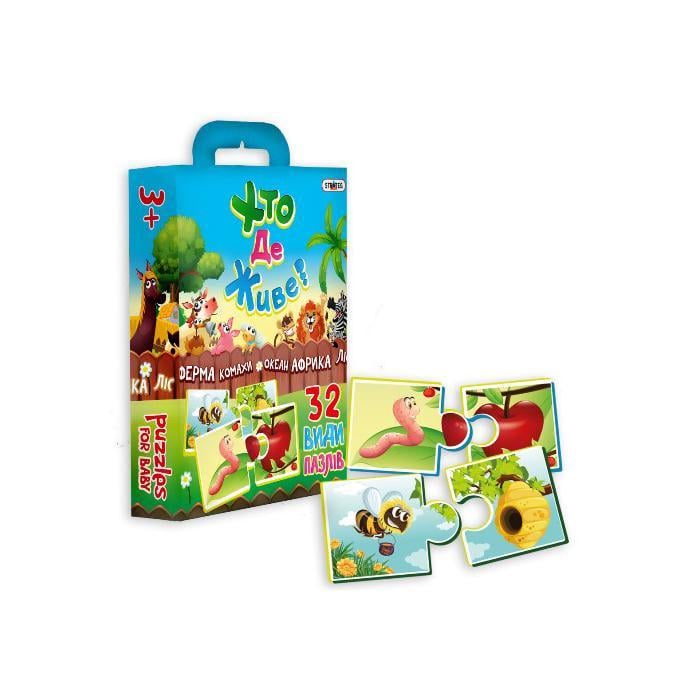 Настільна гра Strateg Хто де живе Різнокольоровий (SR-113-N-333)