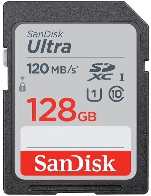 Карта памяти SanDisk SD Ultra 128 Гб (C10/UHS-I/U1/V10)