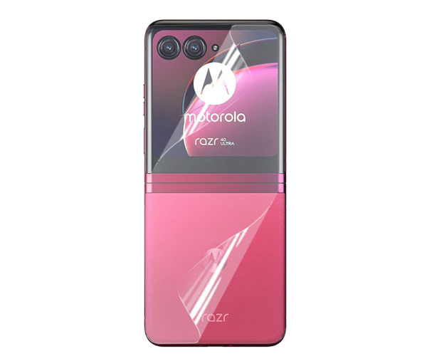 Пленка противоударная гидрогелевая Hydrogel Film для Motorola Razr 40 Ultra на заднюю панель Transparent
