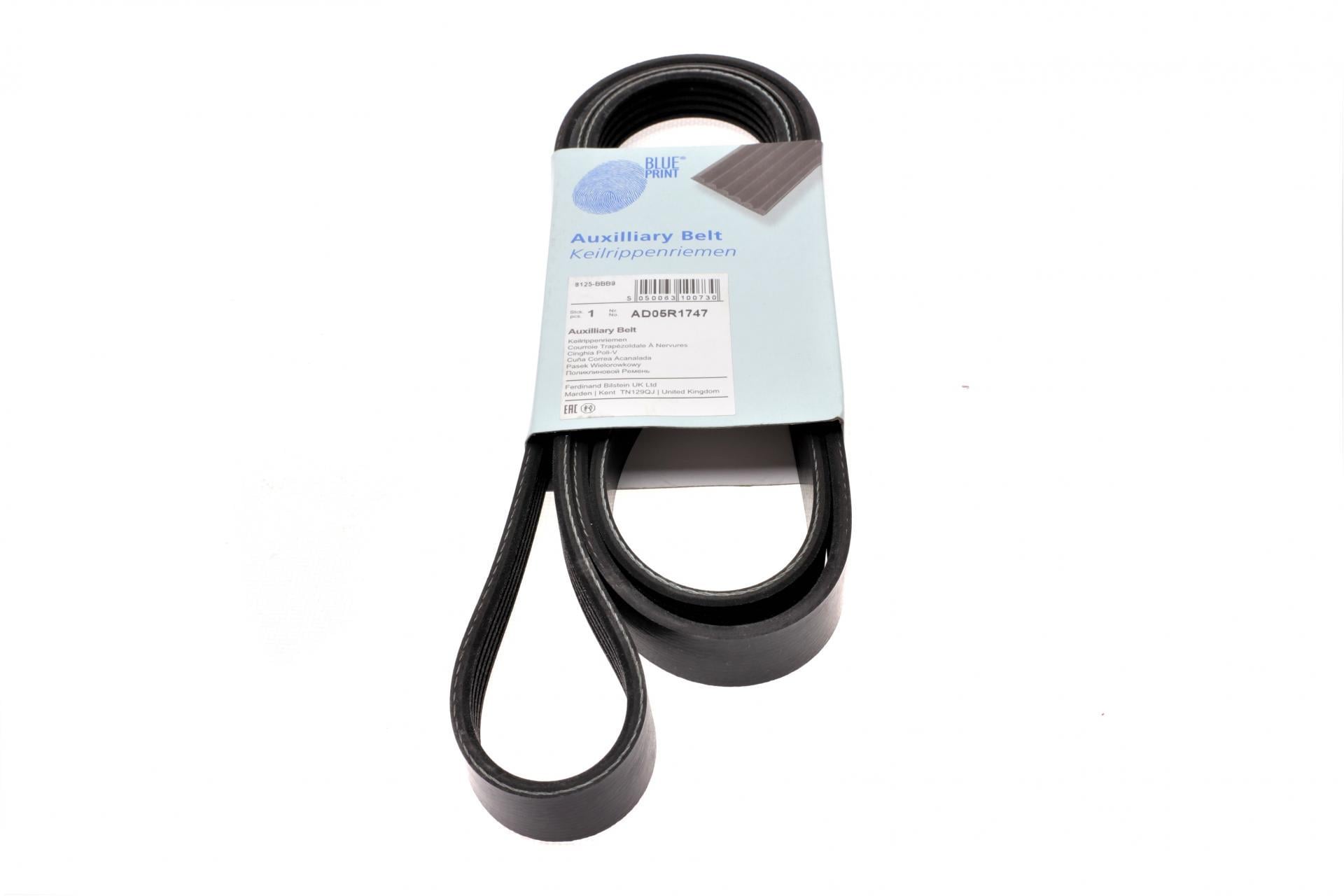 Ремень генератора BLUE PRINT для Kia Cerato/Rio 1.5-1.6 CRDI 05-/Hyundai Getz/Matrix 1.5 CRDi 05-10 (AD05R1747)