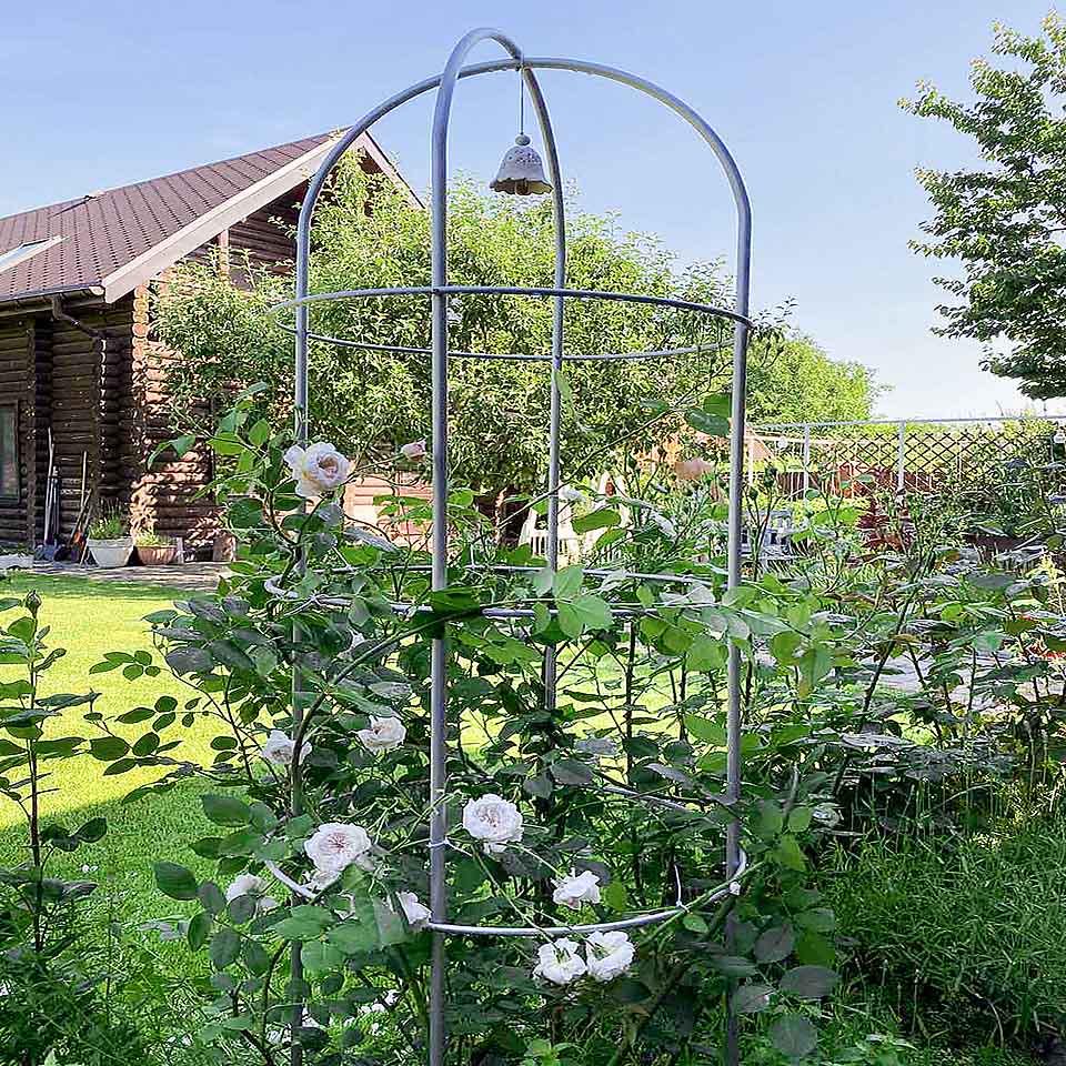 Опора для растений арочно-кольцевая на четыре кольца 1850х500х500 мм (АКО-D13/D8-1850*500/4) - фото 10