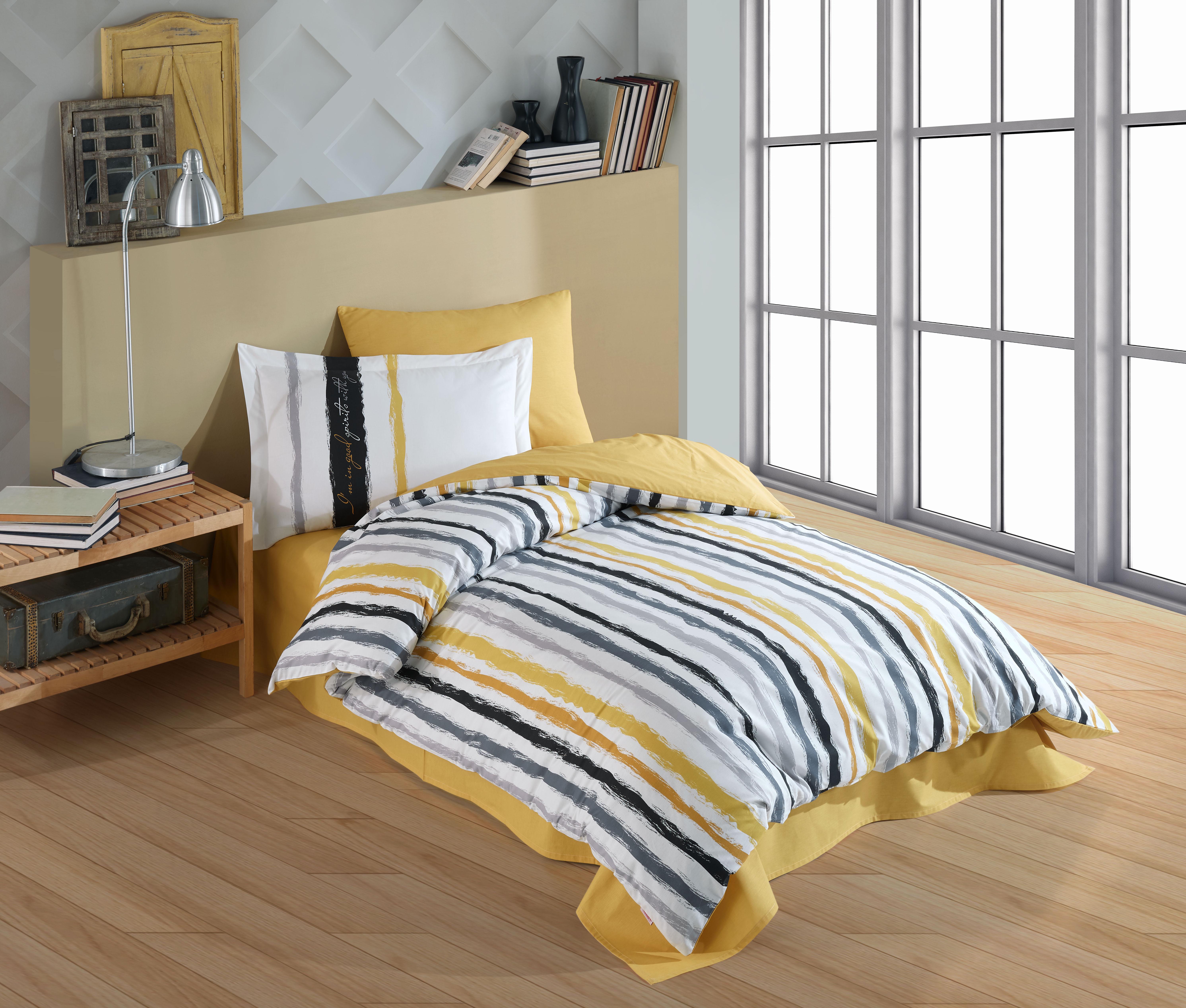 Комплект постельного белья HOBBY Poplin TREND 160х220 см/50х70 см Оранжевый (8698499166554)