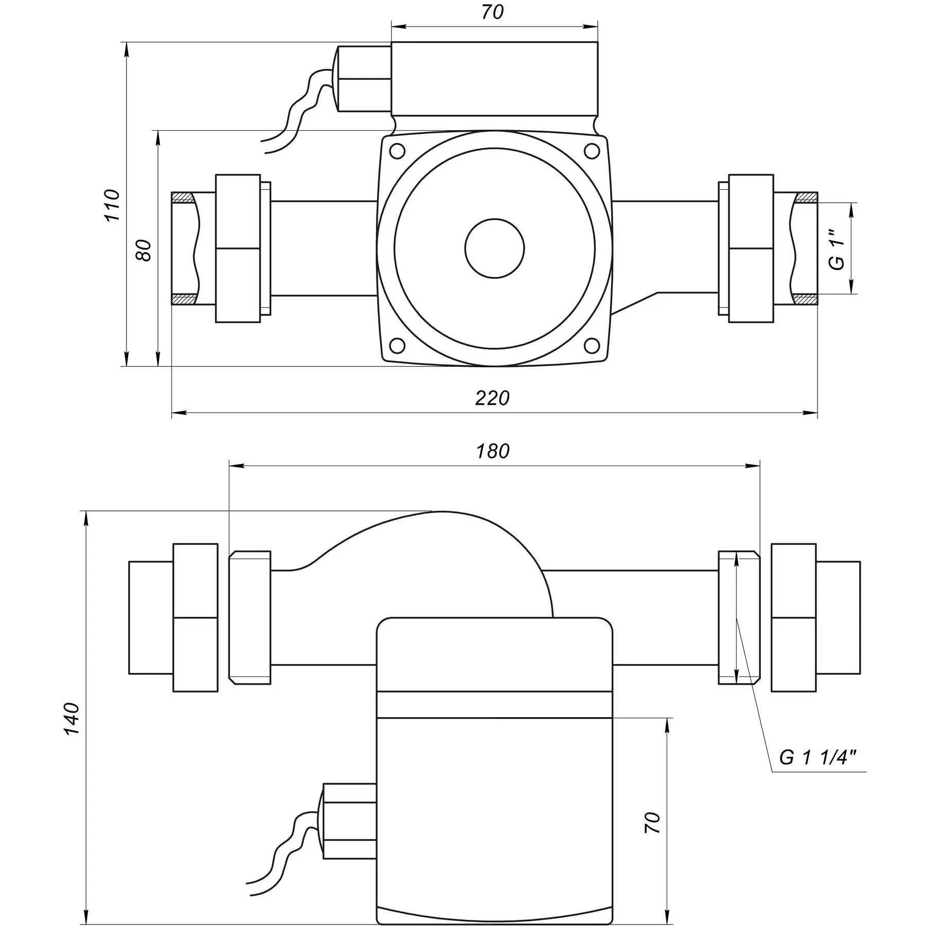 Насос циркуляційний Optima OP25-40 180 мм (GSR-000008120) - фото 9