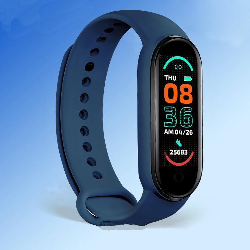 Фітнес-браслет FitPro Smart Band M6 Bluetooth 80 mAh Blue (tf4612) - фото 5