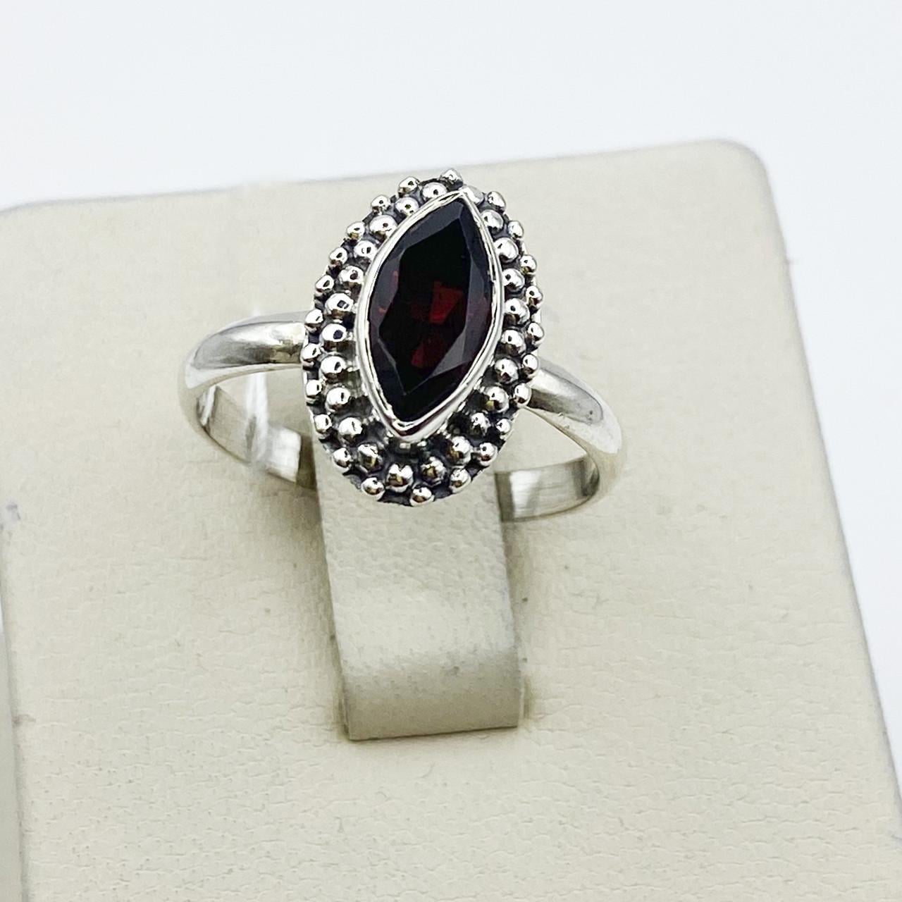 Кольцо серебряное с гранатом р. 19 2,85 г (2422527881)