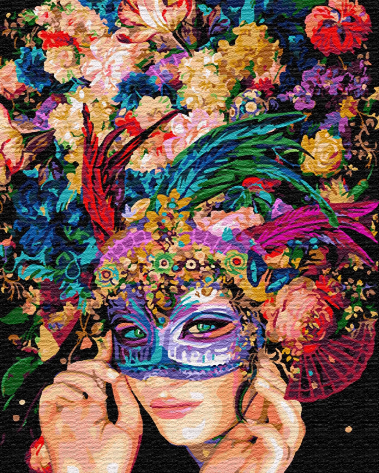 Картина по номерам Brushme Маскарад цветов (GX22922) Картина по номерам Brushme Маскарад цветов (GX22922)