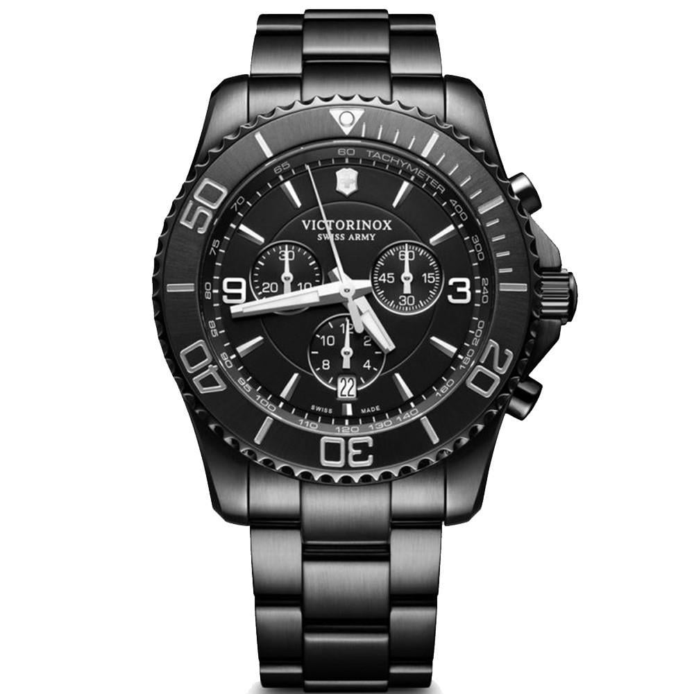 Наручний годинник чоловічий Victorinox Swiss Army Maverick Chrono кварцевий Black (V241797)