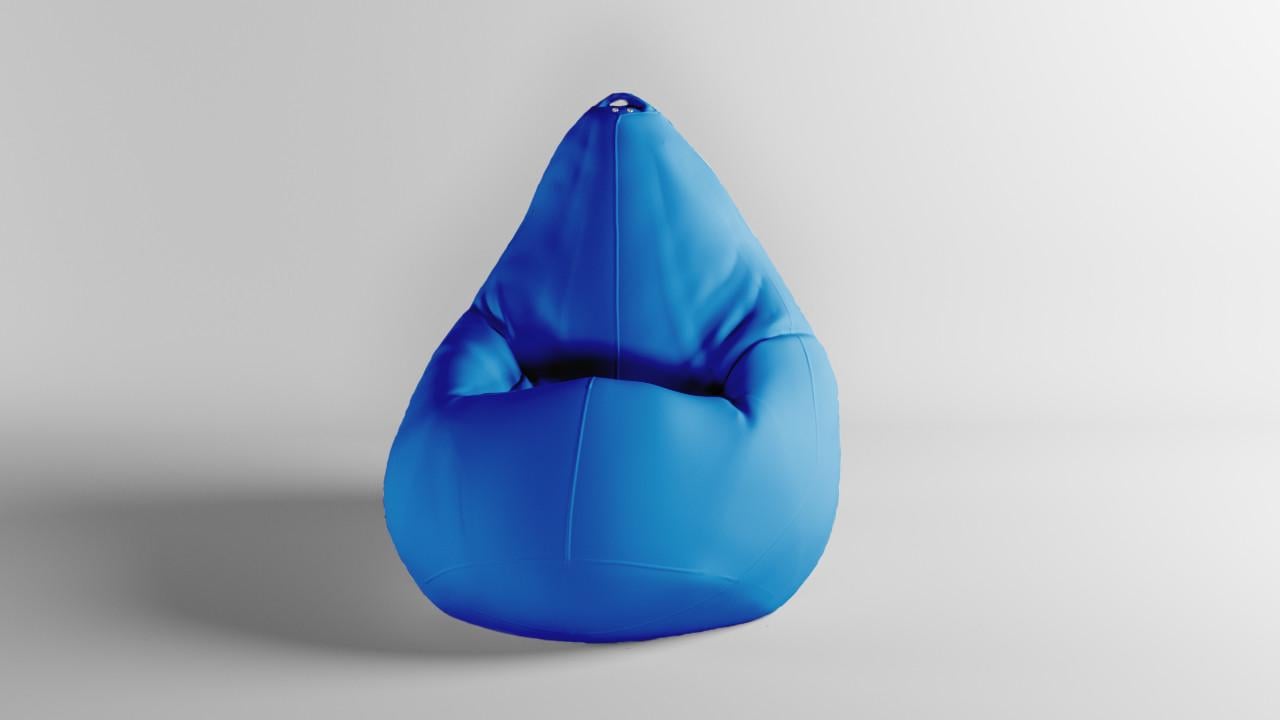 Бескаркасное кресло-мешок SkyPuff MEGA Груша Оксфорд 600D.PU.WR 223 XXXL 160х120 см Электрик (160008)