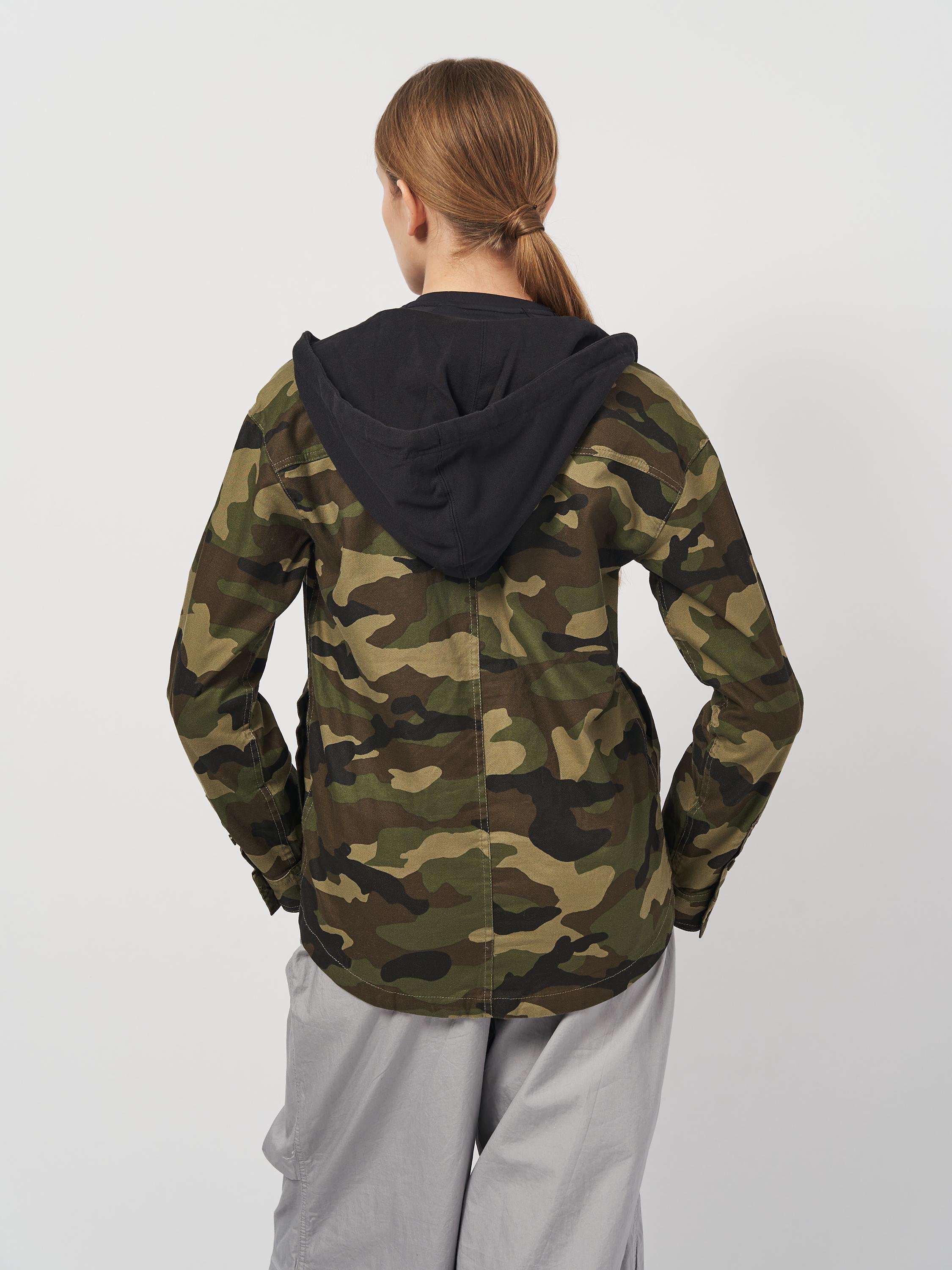 Вітровка з капюшоном XXS Хакі (8162401arl) - фото 3 Вітровка з капюшоном XXS Хакі (8162401arl) - фото 3