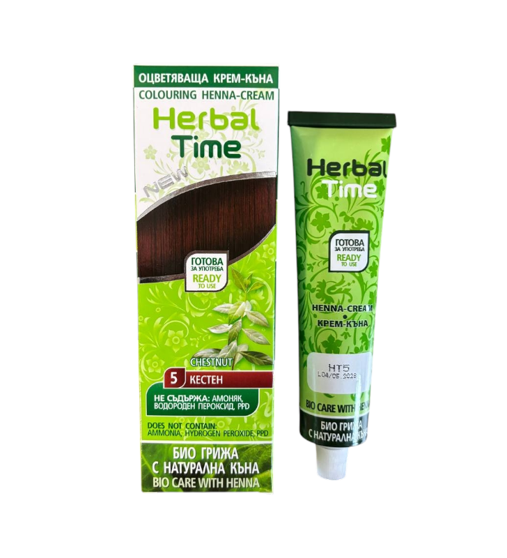 Крем-хна Herbal Time 5 Каштан