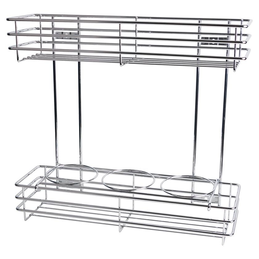 Карго с боковым креплением 2 полки без направляющих 200 мм Хром (59977) - фото 4 Карго с боковым креплением 2 полки без направляющих 200 мм Хром (59977) - фото 4