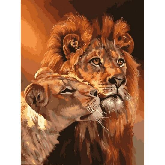 Картина по номерам Babylon Царственная пара 40x50 см (NB033)
