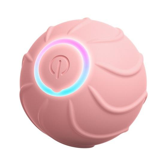 Іграшка для тварин інтерактивна-підстрибуюча Petgravity Смарт-м'ячик з usb зарядкою Рожевий (2275804467)