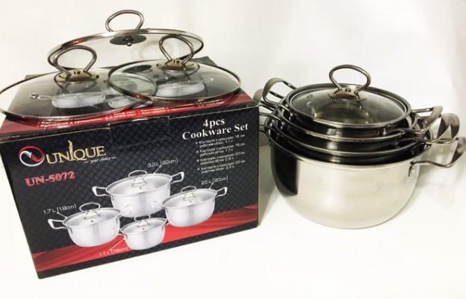 Набір каструль Unique UN-5072 8 предметів (5517) - фото 3 Набір каструль Unique UN-5072 8 предметів (5517) - фото 3