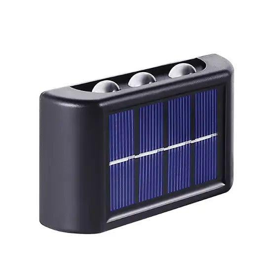 Фонарь уличный на 6 светодиодов SMD 2V 100mAh 89x57x23 мм с солнечной батареей и датчиком освещения пластиковый