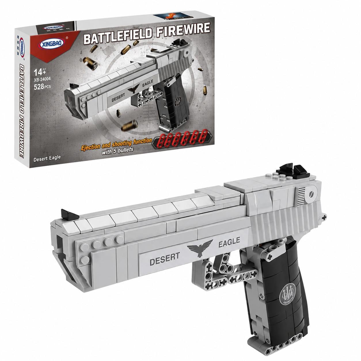 Конструктор игровой пистолет Desert eagle 528 деталь Конструктор игровой пистолет Desert eagle 528 деталь